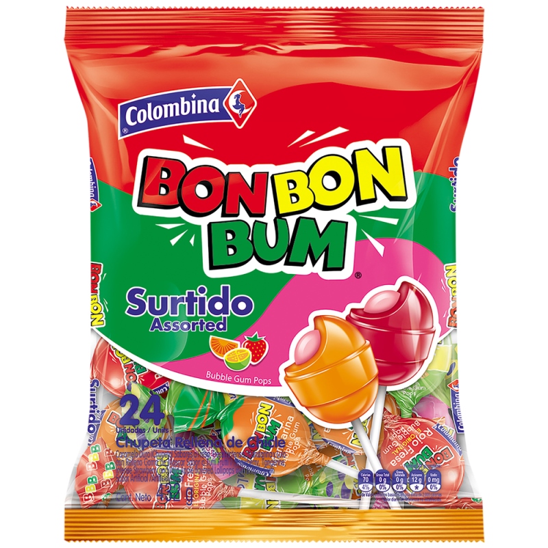 BON BON BUM SURTIDO 24 UND