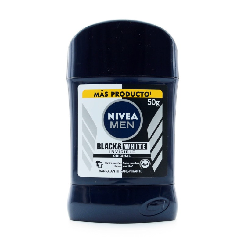 DTE.NIVEA BARRA INVISI.BLACK WHI.50GR H