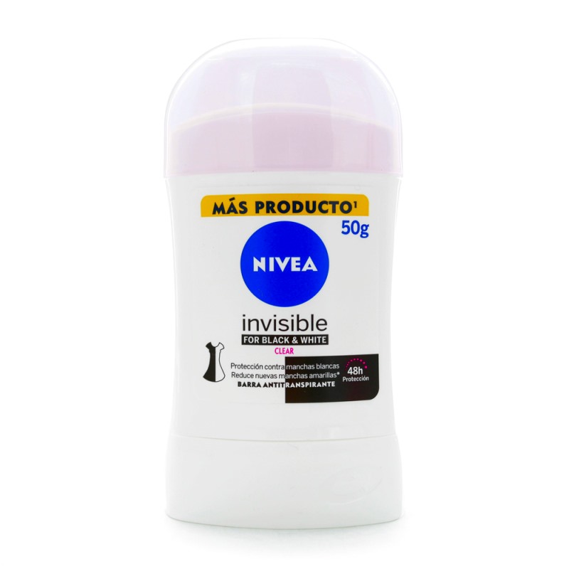 DTE.NIVEA BARRA INVISI.BLACK WHI.50GR M