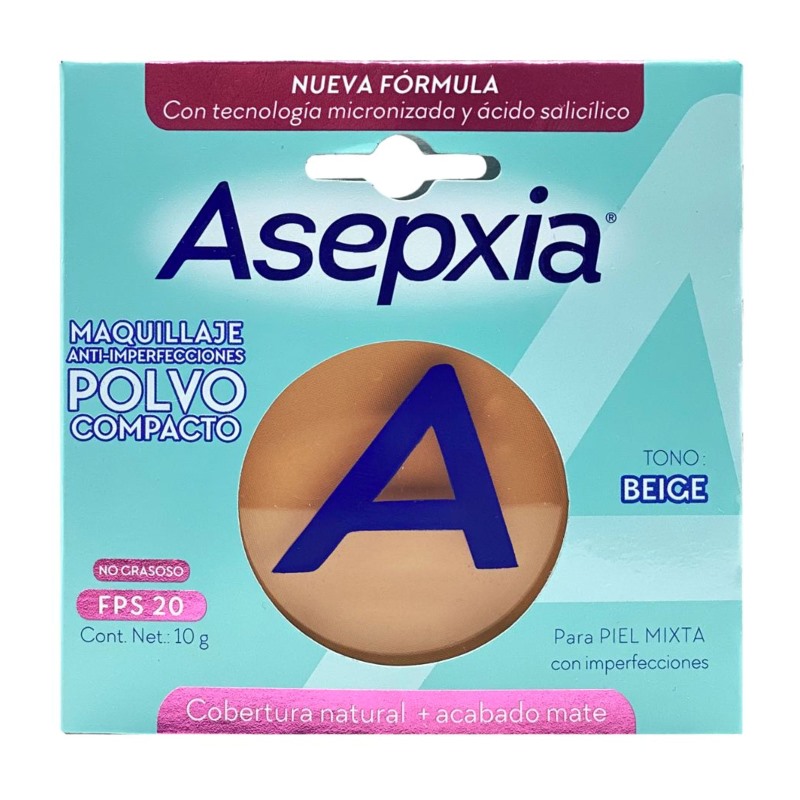 POLVO COMP.ASEPXIA BB BEIGE MATE(SF)