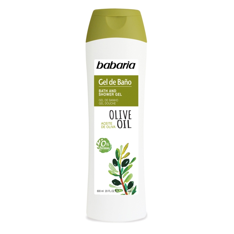 GEL DE BANO BABARIA ACEITE OLIVA 600 ML