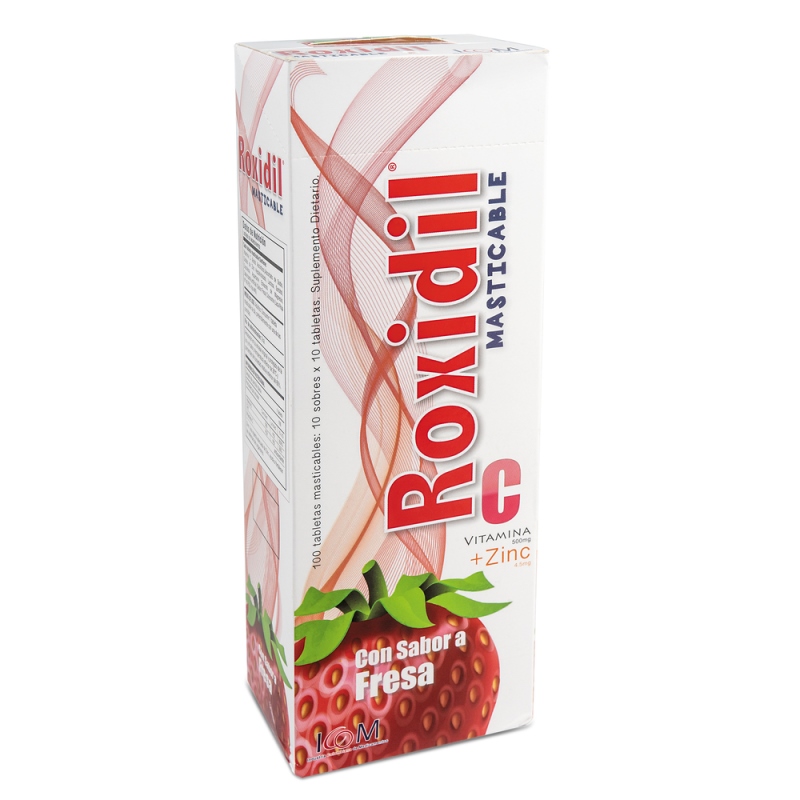 ROXIDIL VIT.C MAS.500MG+ZINC FRE.100 TBS