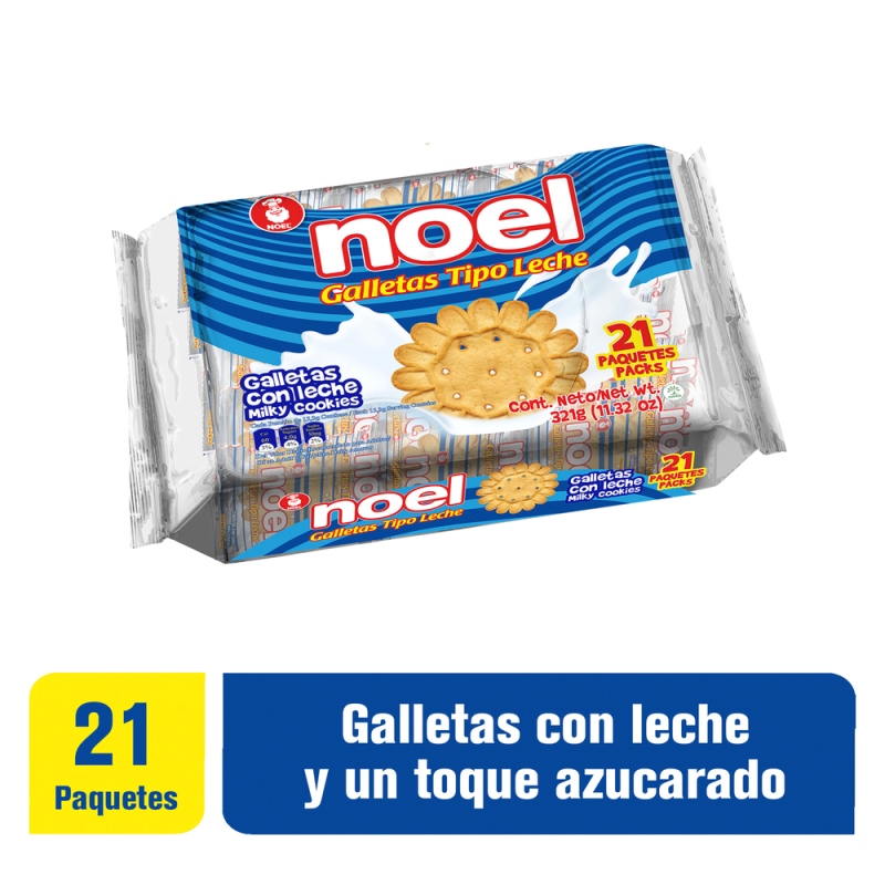 GALLETA NOEL LECHE 21 PAQUETES