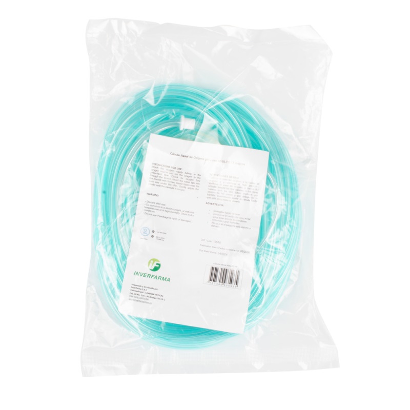 CANULA NASAL 7 MTS ADULTO INVERFARMA
