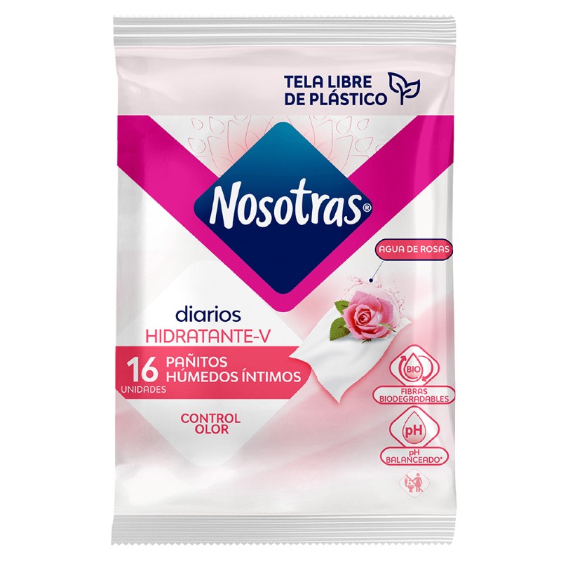 PANITOS INTIM.NOSOTRAS AGUA DE ROS.16UND