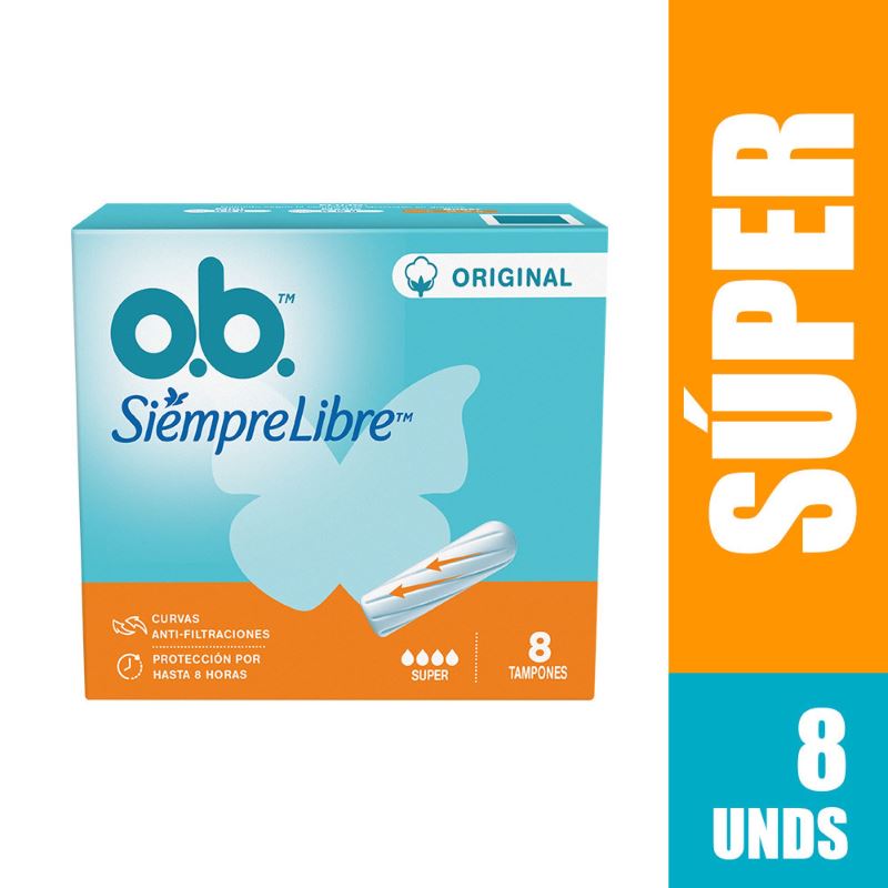 TAMPON OB SIEMPRE LIBRE ORIG SUPER 8 UND