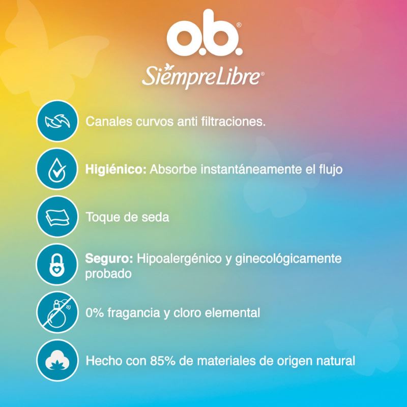 TAMPON OB SIEMPRE LIBRE ORIG SUPER 8 UND - Imagen 5