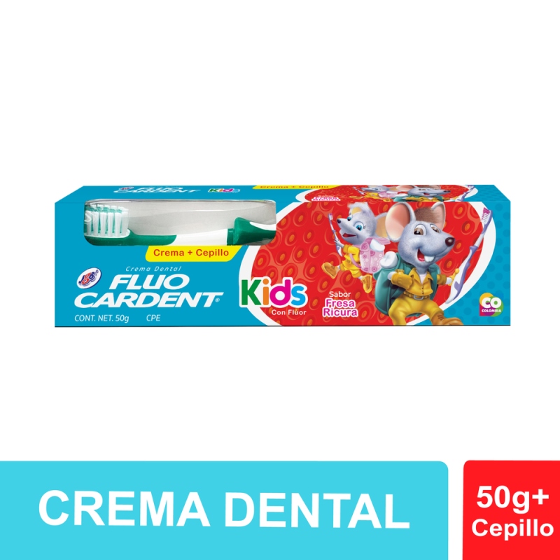 CREM.DENTAL FLUOCARDENT KIDS 50 GR+CEPIL