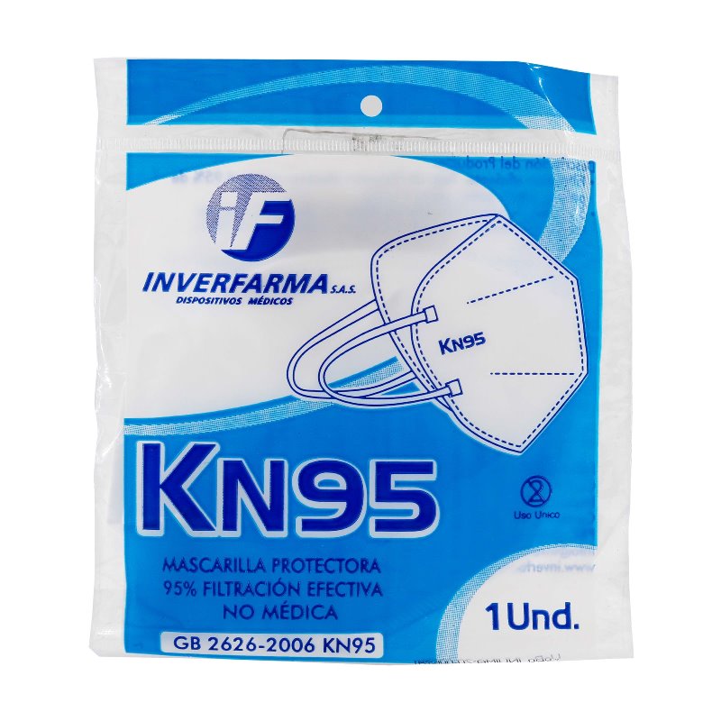 TAPABOCAS KN95 SIN VAL UND.USO NO MEDICO