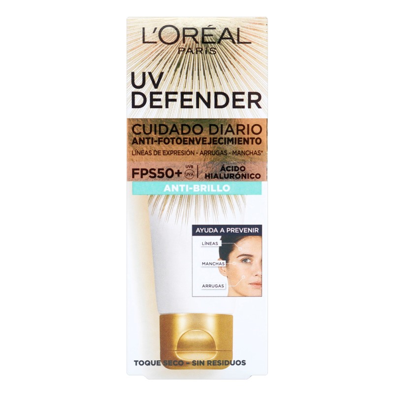 PROT.LOREAL UV DEF.ANT.BRILLO FPS 50 40G