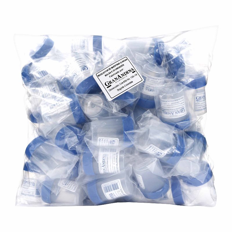 FRASCO MUESTRA DE ORINA BOLSA 50 UNDS