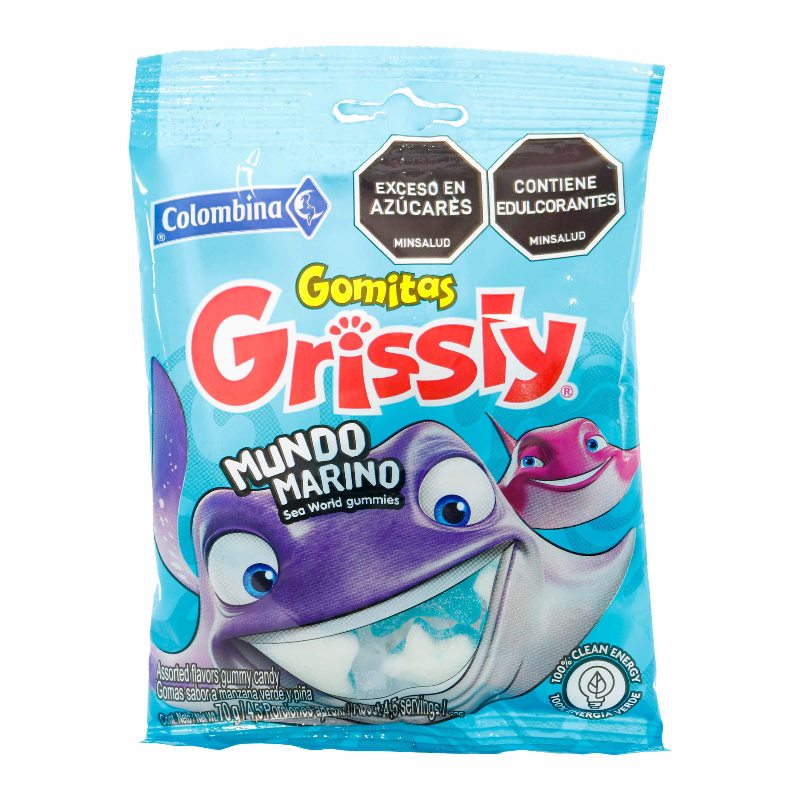 GOMAS GRISSLY MUNDO MARINO 70 GR