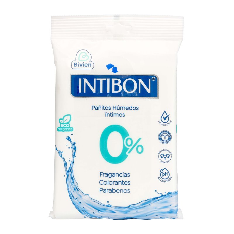 PANITOS HUMEDOS INTIMOS INTIBON 0% 24UND