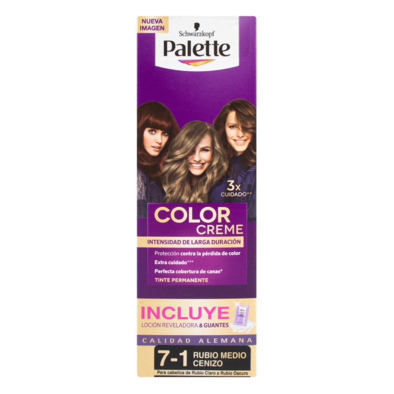 PALETTE CREM TUBO 7-1 RUBO MEDIO CENIZO